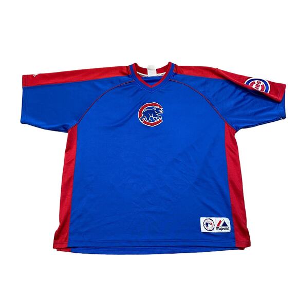 Vintage Majestic Chicago Cubs Practice Warm Up Jersey Men's 2XL